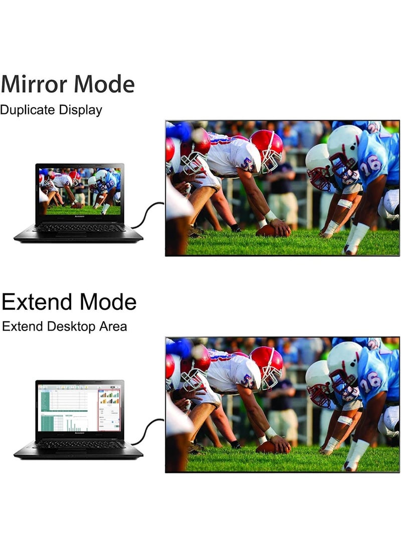 Chabeia 2 Pack Display Port to VGA Adapter, Gold-Plated DisplayPort DP to VGA Converter (Male to Female) for Computer, Desktop, Laptop, PC, Monitor, Projector, HDTV - Image 5