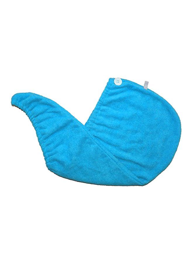 نيبمينينت قطعتان من توربان ومنشفة تلف حول الشعر أزرق 9x24بوصة - Image 1