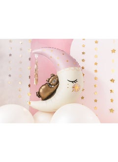 PartyDeco Foil balloon Teddy bear on the moon, 80x98 cm, mix  - Image 2