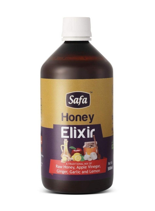 Safa Honey Elixir | 100% Pure Raw Honey, Apple Cider Vinegar, Ginger, Garlic And Lemon Heart Tonic | Natural Heart Health Supplement Supports Healthy Cholesterol Levels, Healthy Weight Support | 500Ml - Image 1