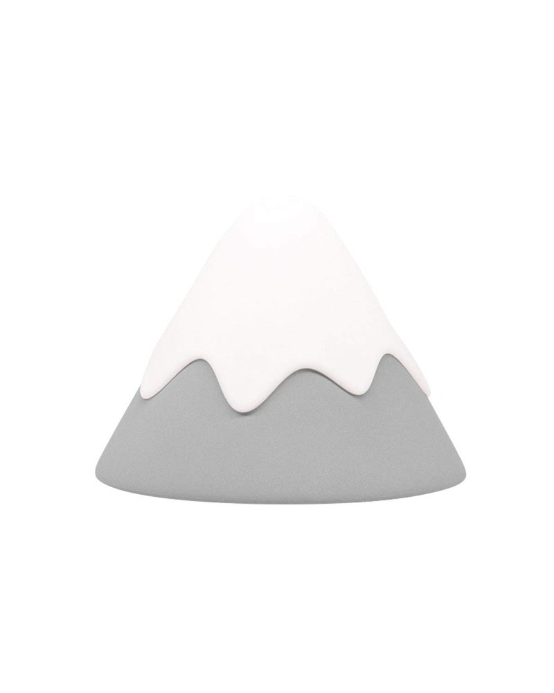 DesignNest Baby Night Light Snow Mountain Tap Squeeze Touch Control with Timer Dimmable Soft Eye Caring Rechargeable Portable Nursery Night Lamp for Breastfeeding BPA Free Silicone kids safe Gift Grey - Image 2