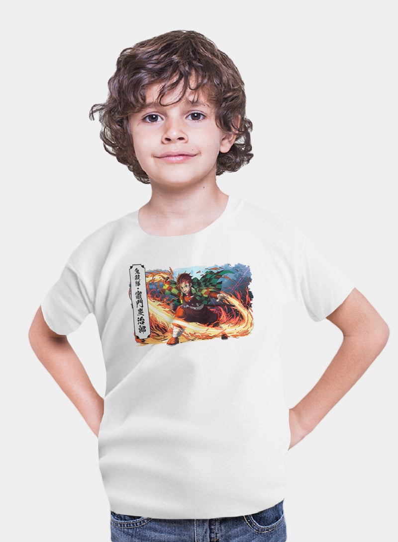Fashion World Cotton T-shirt Printed with High-quality Anime Demon Slayer - Image 1