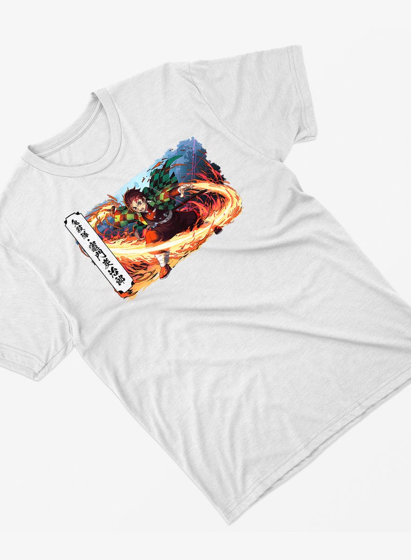 Fashion World Cotton T-shirt Printed with High-quality Anime Demon Slayer - Image 2