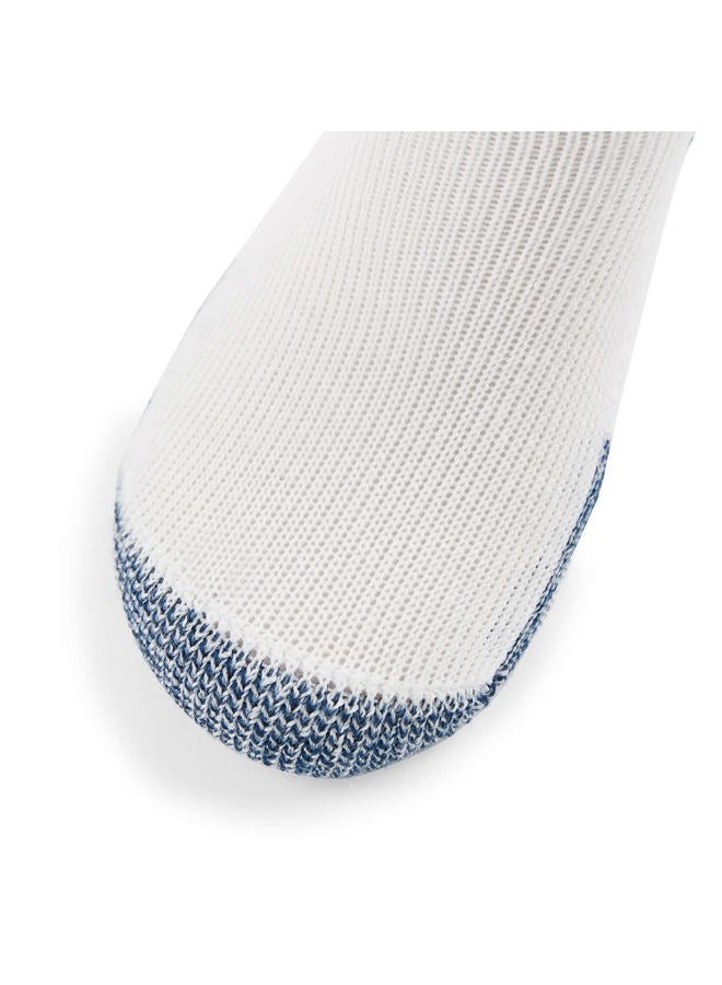 thorlos Mens Xj Max Cushion Crew Running Socks, White/Navy (3 Pairs), Large US - Image 2
