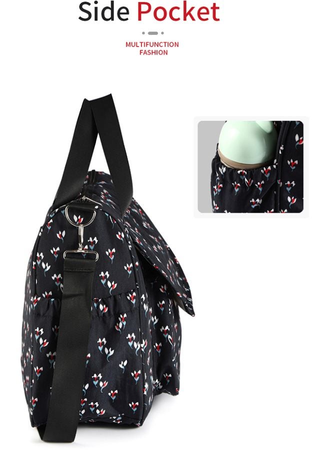 insular Waterproof Multi-Function Baby Diaper Bag with Changing Pad Insulation, Stroller Hanging Strap Storage - Image 3