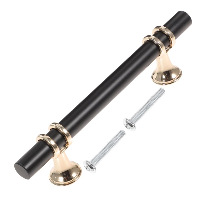 Gold Replacement Furniture Pulls Solid Handle For Cabinet Aluminum Alloy Finish - Image 2