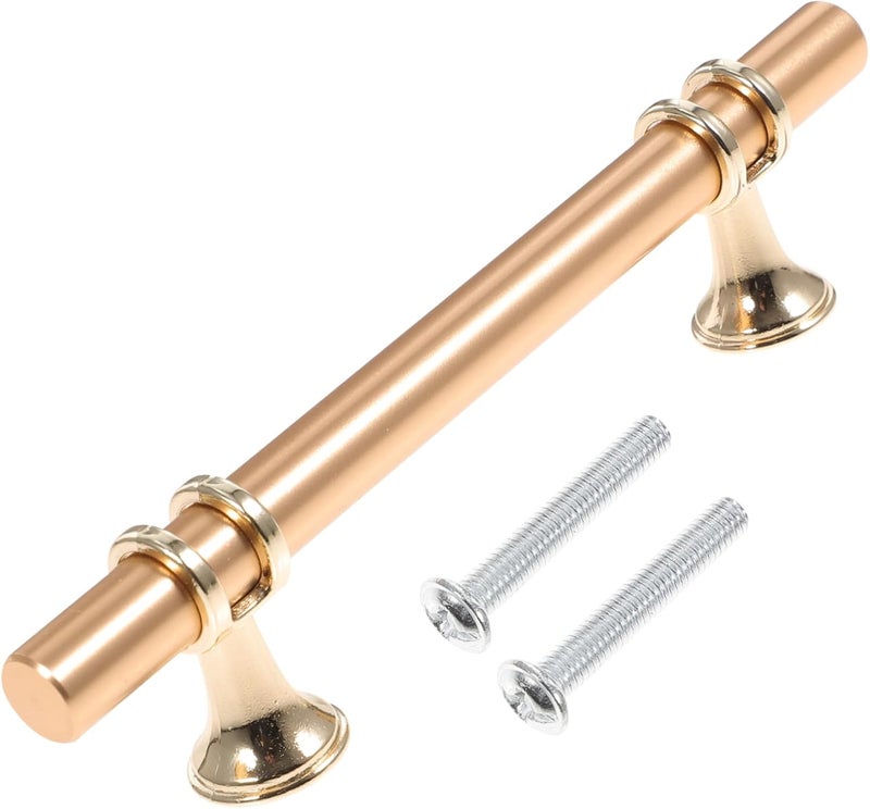 Gold Replacement Furniture Pulls Solid Handle For Cabinet Aluminum Alloy Finish - Image 1