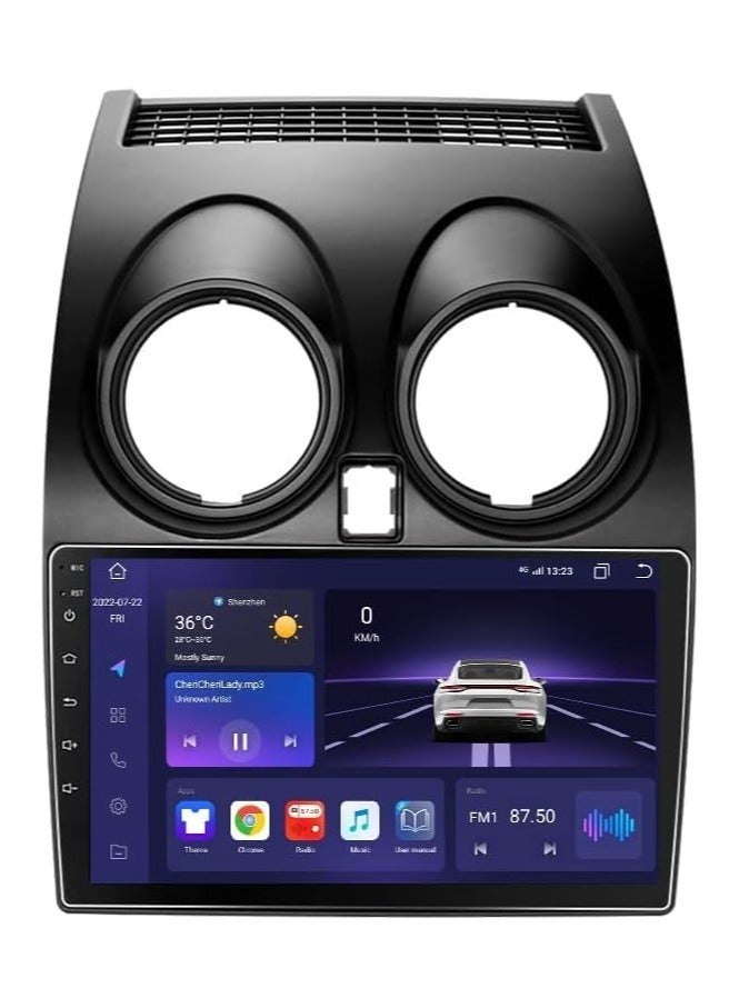 SHEZA STAR Android Car Stereo for Nissan Qashqai 2006-2013 4GB RAM 64GB ROM 9 Inch Support Apple Carplay, MirrorLink WiFi BT, 2.5D IPS Touch Screen with AHD Camera Included - Image 1