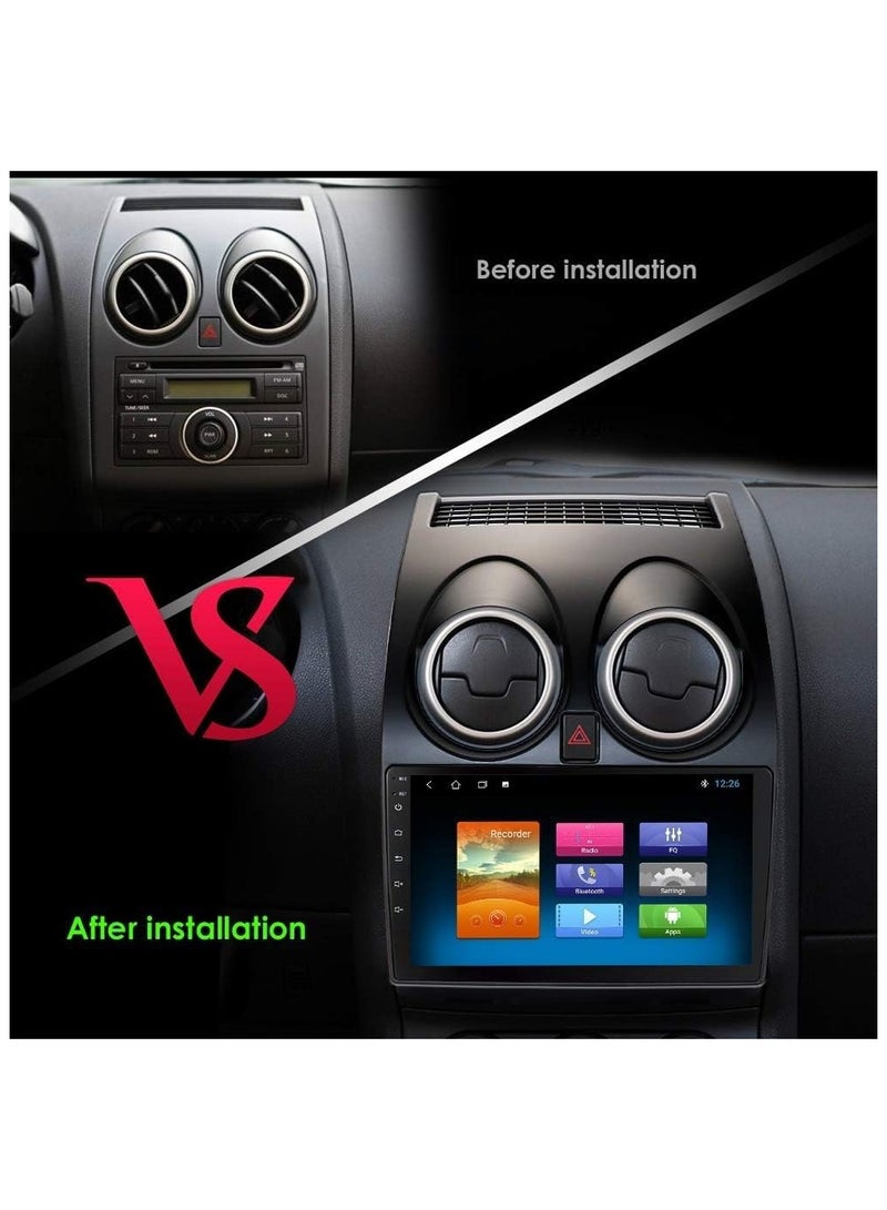 SHEZA STAR Android Car Stereo for Nissan Qashqai 2006-2013 4GB RAM 64GB ROM 9 Inch Support Apple Carplay, MirrorLink WiFi BT, 2.5D IPS Touch Screen with AHD Camera Included - Image 4