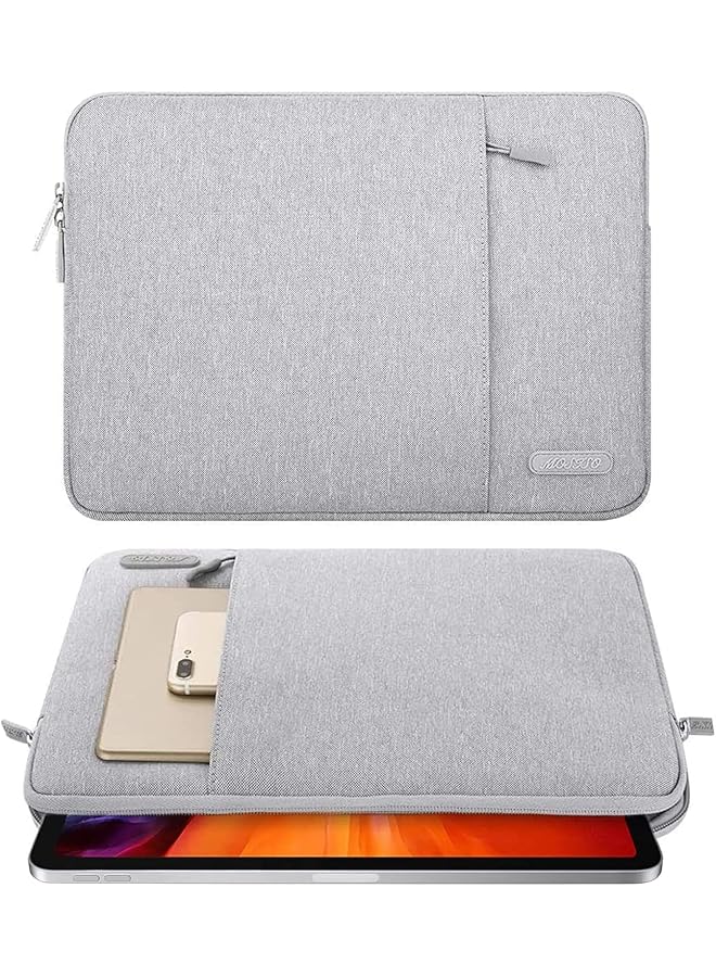 Mosiso Tablet Sleeve Case Compatible With Ipad 10Th 10.9 Inch Air 5Th 10.9 Pro 11 M2 9 8 7 10.2 Air 4 10.9 Air 3 10.5 9.7 Polyester Vertical Bag Gray - Image 2