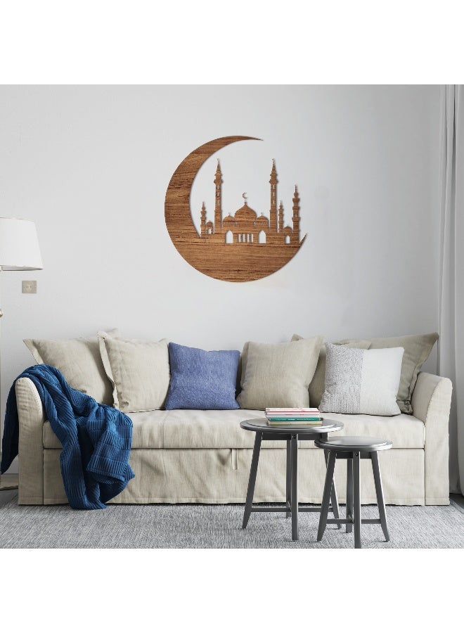 Home Gallery Indian Mosque Wood Wall Art 80X80 - Image 1