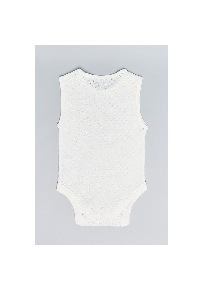 R&B 3 Pack Solid Sleeveless Bodysuits - Image 3