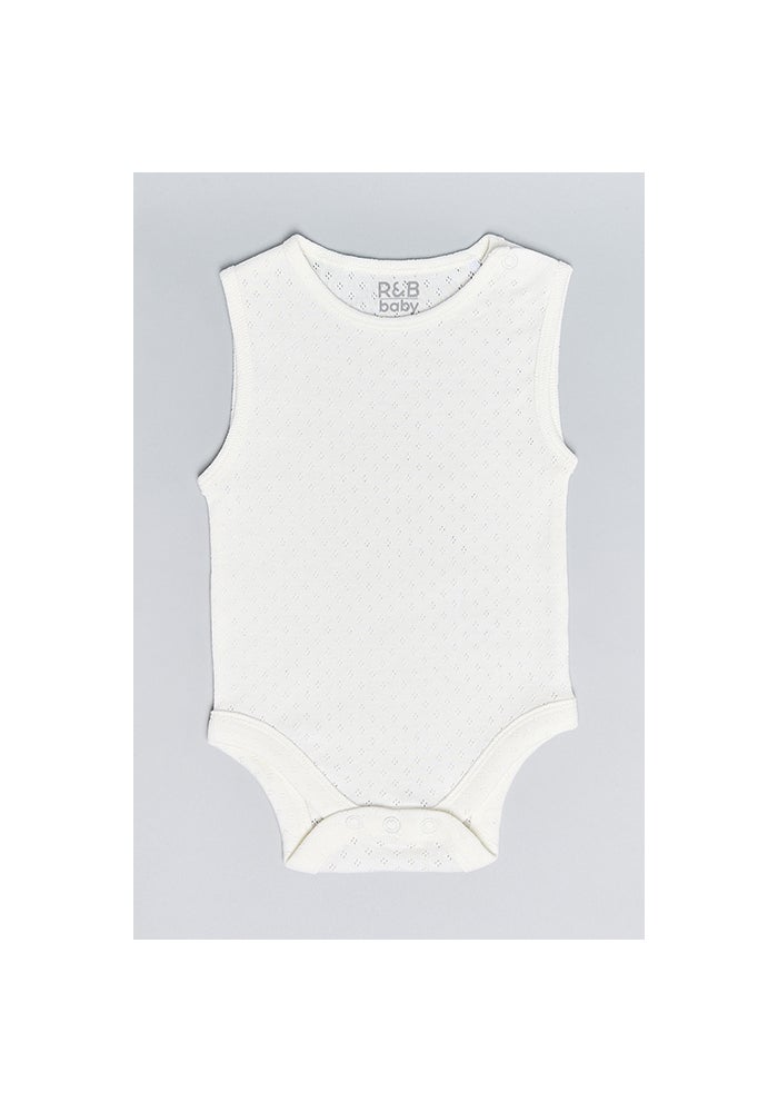 R&B 3 Pack Solid Sleeveless Bodysuits - Image 2