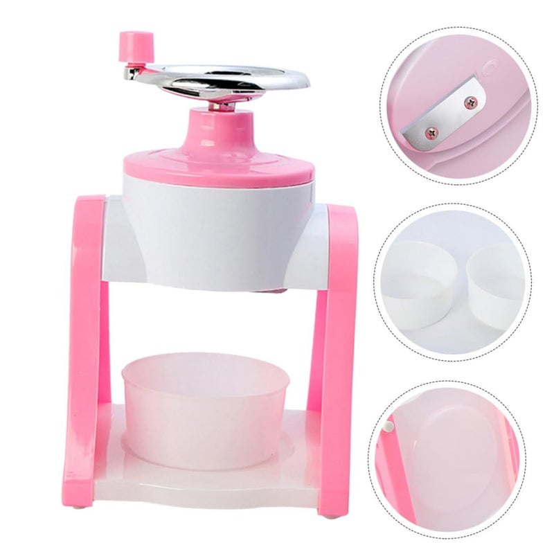 Manual Ice Crusher Slushy Maker Hand Operated Ice Chipper Shaver Tool Easy to Clean Reusable - Image 4