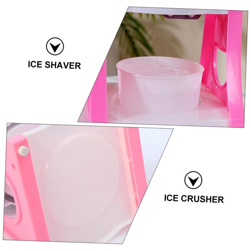 Manual Ice Crusher Slushy Maker Hand Operated Ice Chipper Shaver Tool Easy to Clean Reusable - Image 5