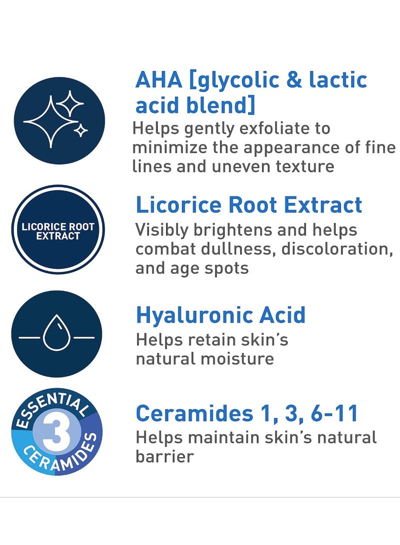 Beauty & Glamour CeraVe Anti Aging Face Serum with Glycolic Acid, Lactic Acid, and Ceramides | Dark Spot Corrector for Face | 1.7 Ounce, 1.7 Fl Oz (Pack of 1)  - Image 4