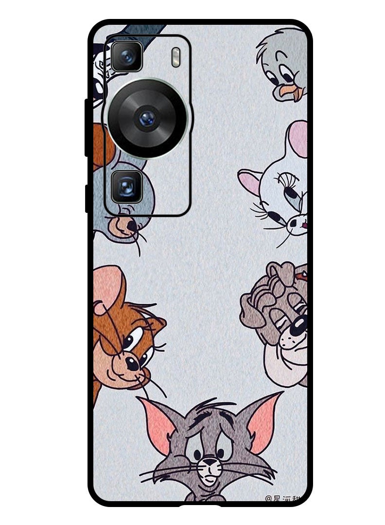 Theodor Protective Case Anti Scratch Shock Proof Bumper Cover For Huawei P60/ P60 Pro Tome Jerry series - Image 1