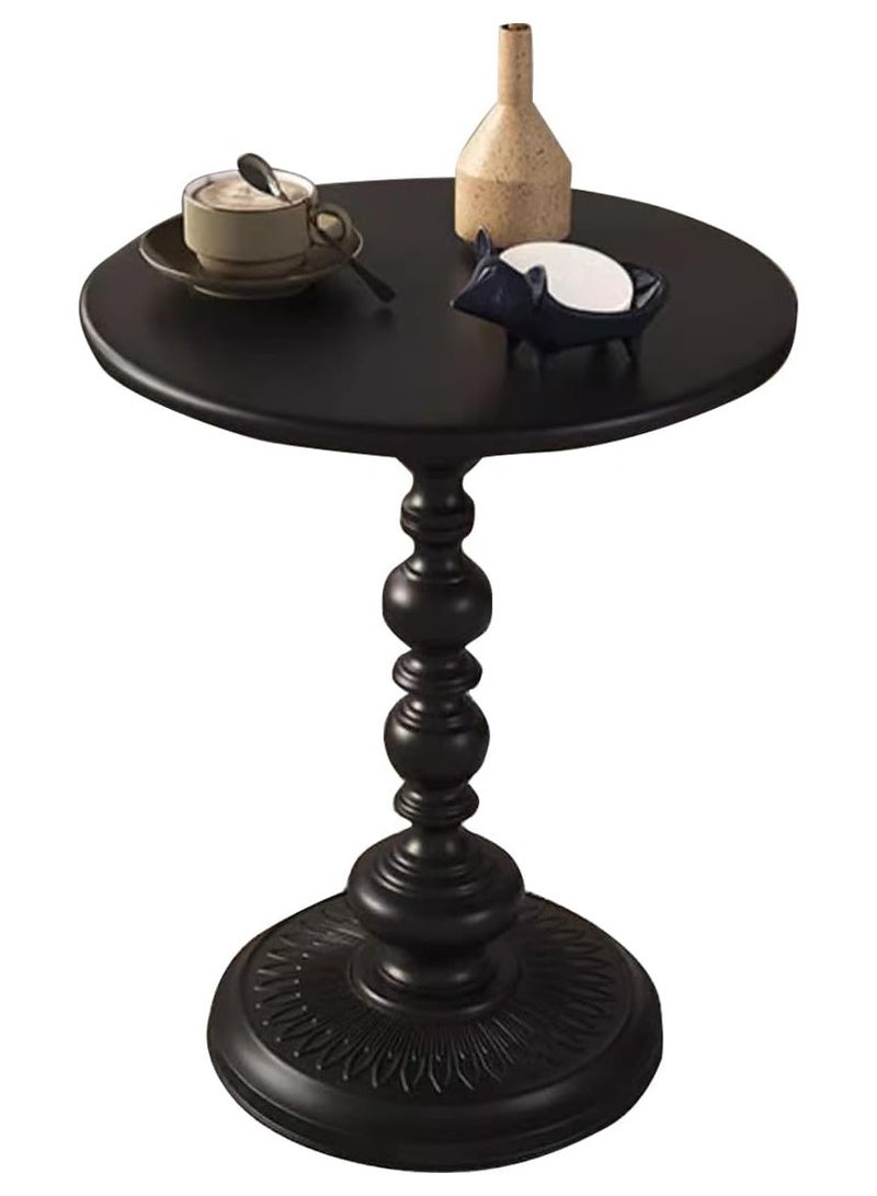 Generic Round Coffee Table Living Room Home Small Coffee Table Modern Simple Corner Metal Iron Outdoor Round Table Rustproof Outdoor Coffee Table 40x40x52  - Image 5