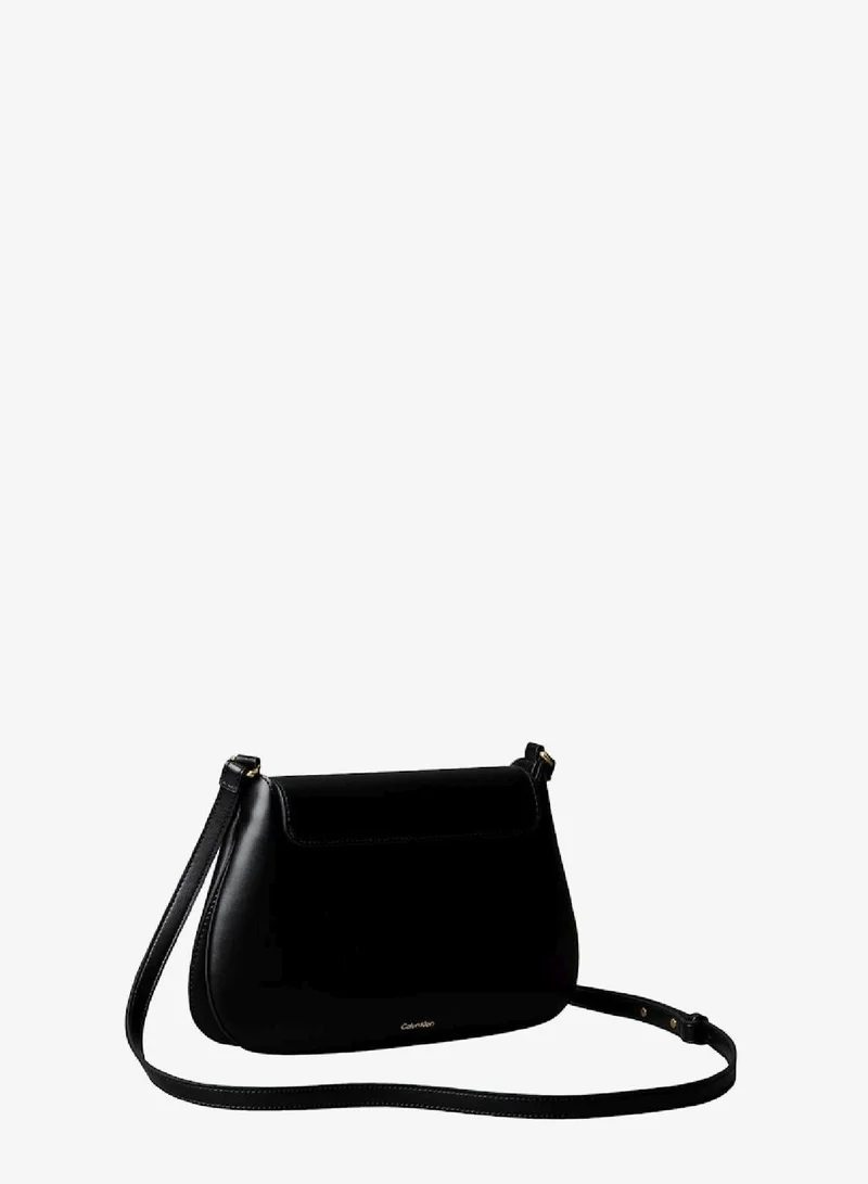 CALVIN KLEIN Engraved Medium Flap Crossbody Bag