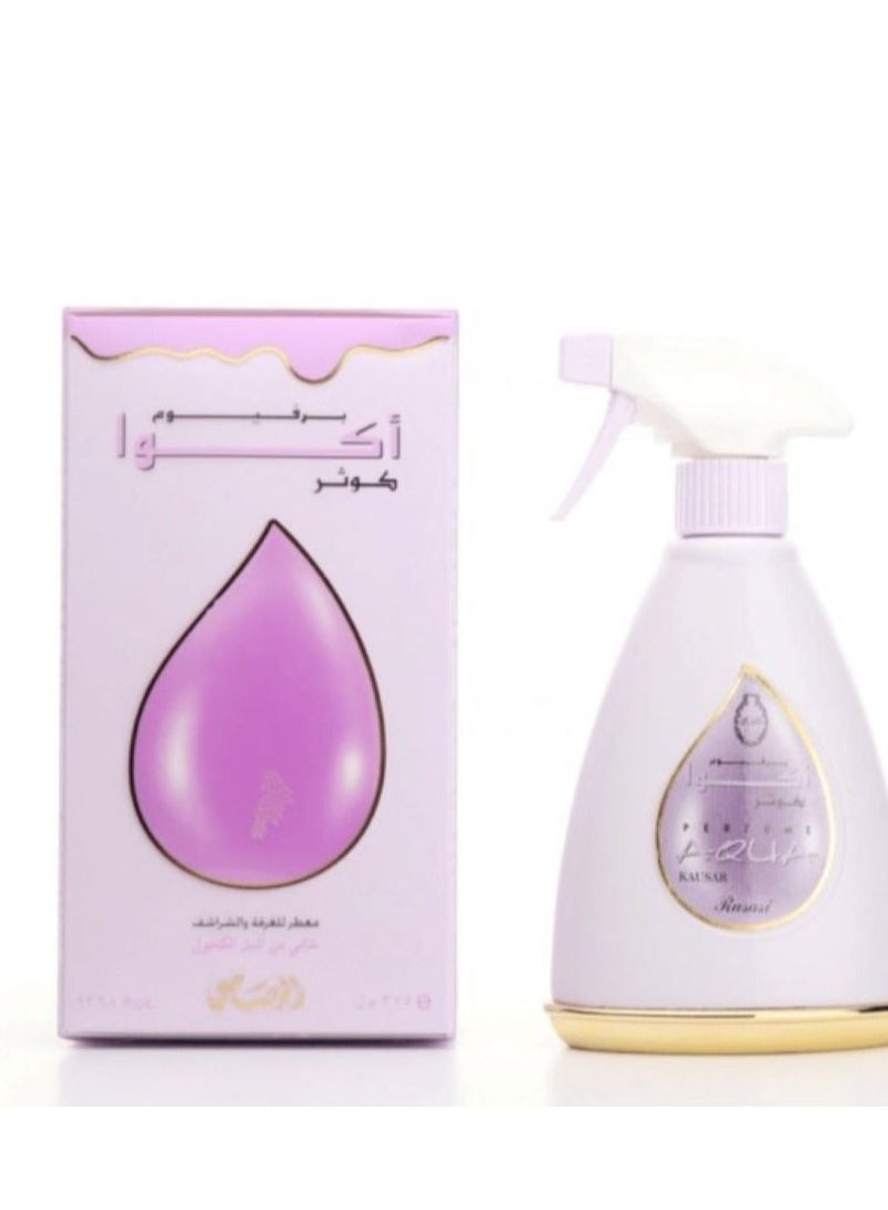 الرصاصي رذاذ معطر أكوا كوثر للغرف والمفروشات 375مل - Image 1