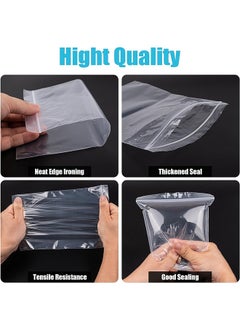 Ant 100-Piece Clear Plastic Ziplock Bags, Resealable Storage Pouch Bags for Kitchen Storage Jewellery Craft Storage (10*15CM)  - Image 3