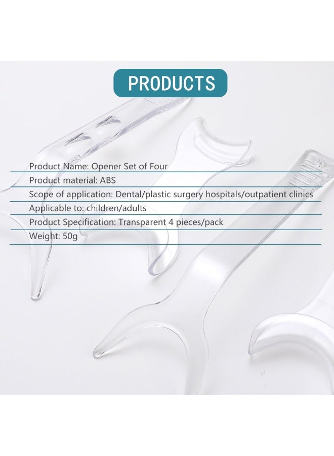 مجموعة أدوات طب الأسنان مكونة من 4 قطع من أدوات طب الأسنان الشفافة - Image 5