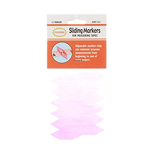 Colonial Needle CBT-14-3 Sliding Markers For Measuring Tapes-12/Pkg - Image 1