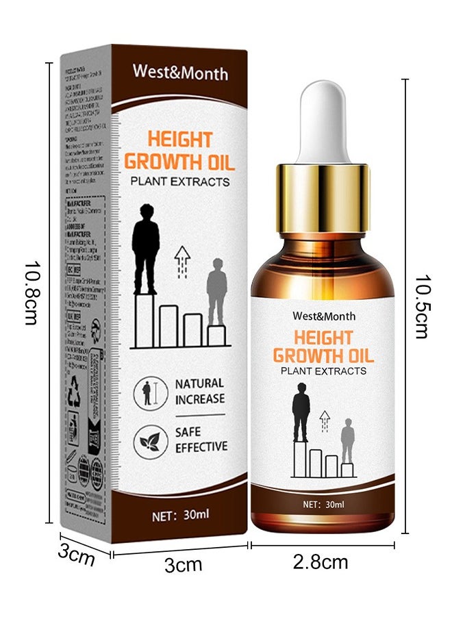 Height Growth Oil Plant Extracts, Body Boost Essential Oils Foot Stimulation Massage, Natural Herbal Height Increasing Essential Oil, Growth Massage Oil, Promot Bone Growth For Adolescent Bone Growth