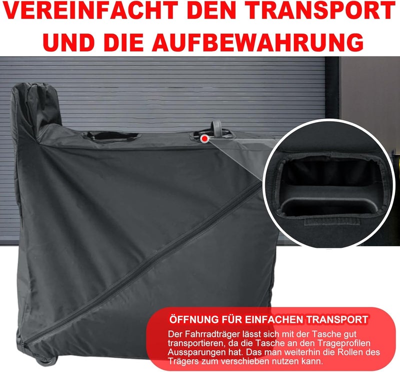 حقيبة Easyfold XT 3 لحامل الدراجات Thule، حقيبة نقل مقاومة للماء لحامل Thule 934100 Clutch، حقيبة حامل الدراجات مصنوعة من قماش أكسفورد 600D المتين، مقاومة للغبار مواد متينة متنوعة - Image 5