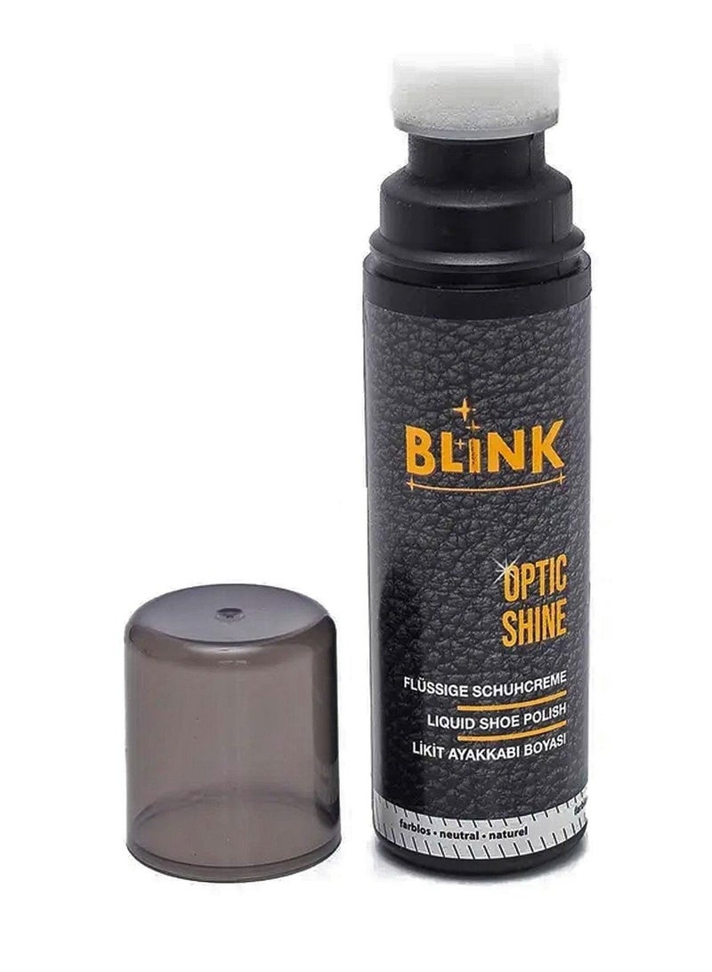 Blink Optic Shine Black Liquid Shoe Polish – Instant High Gloss Shoe Shine - Image 1