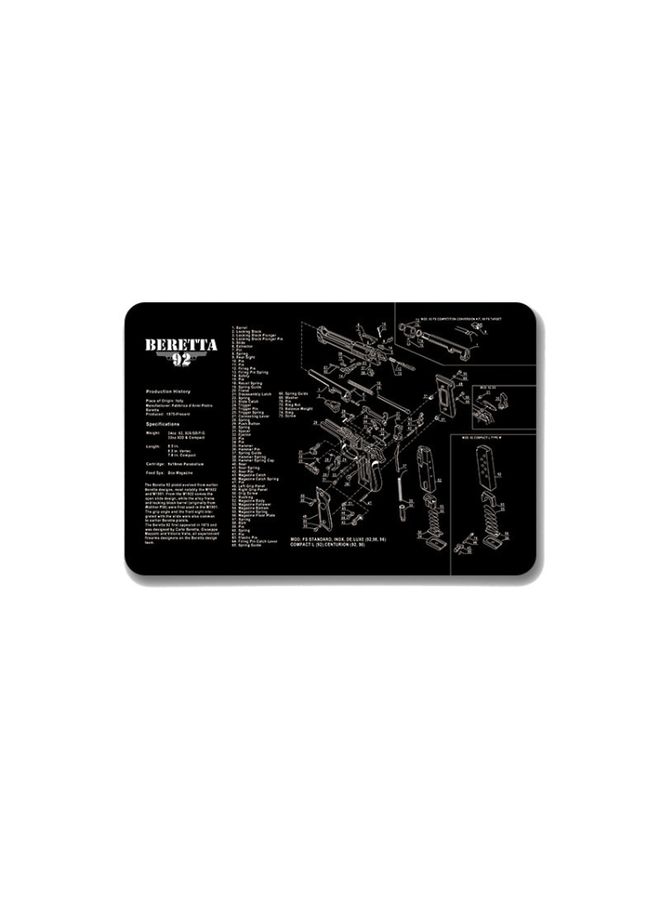 BURAQ 2 PCS Heat Transfer Non-Slip Single-Sided Office Gaming Mouse Pad 2mm(SPS-Beretta92-II)  - Image 2