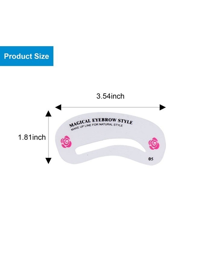 Beauenty 24 Styles Eyebrow Stencils, Eyebrow Shaper Sticker Kit, Reusable Eyebrow Template, DIY Makeup Beauty Tools for Beginners and Professionals  - Image 2