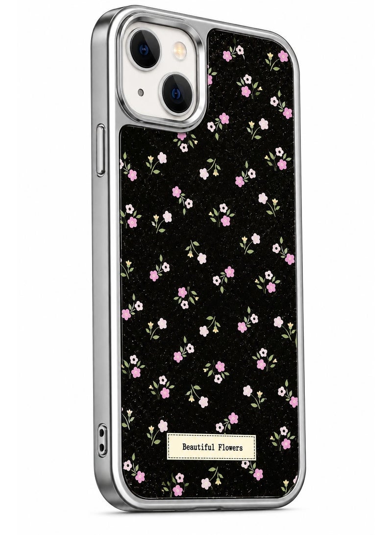 UNICORN Protective Phone Case for iPhone 13/14 with Floral Design & Glossy Frame - Image 2