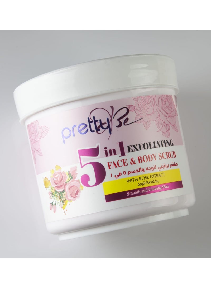 Pretty Be Face and Body Scrub With Rose Extract 550 ml - Image 2
