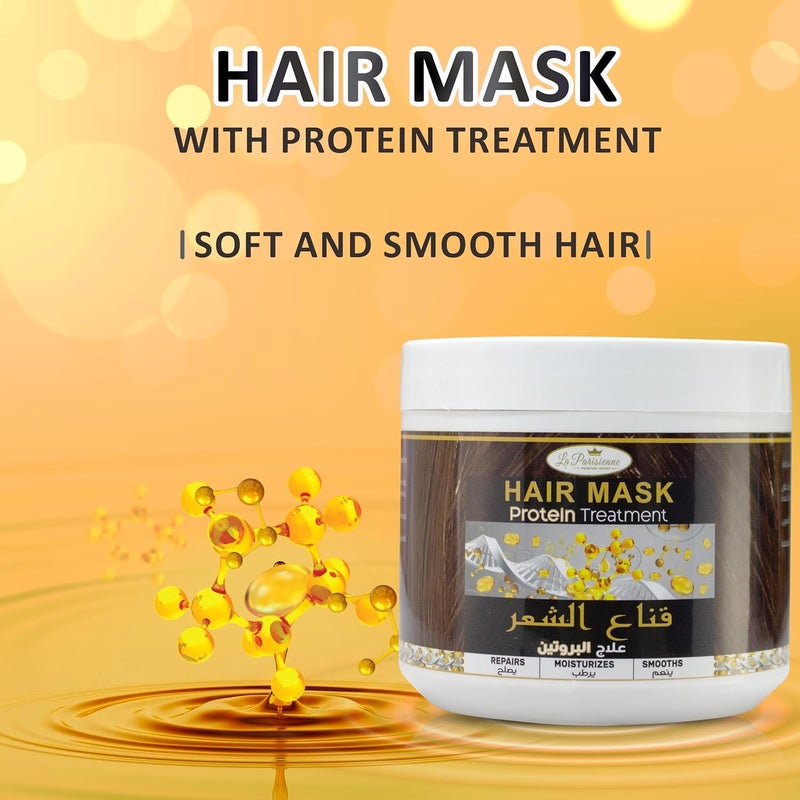 ECOLYTE+ قناع الشعر لا باريسيين - علاج بروتين للشعر التالف، 500 جرام - Image 3