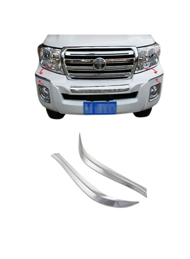 Generic Chrome Bumper Teardrop For Toyota Land Cruiser 2008 2009 2010 2011 2012 2013 2014 2015  - Image 1