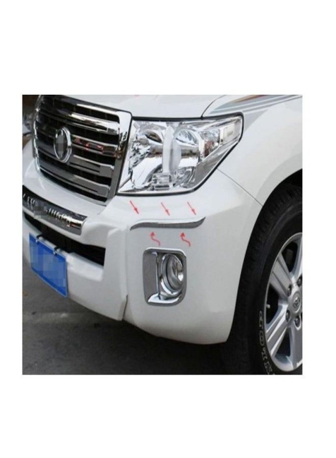 Generic Chrome Bumper Teardrop For Toyota Land Cruiser 2008 2009 2010 2011 2012 2013 2014 2015  - Image 2