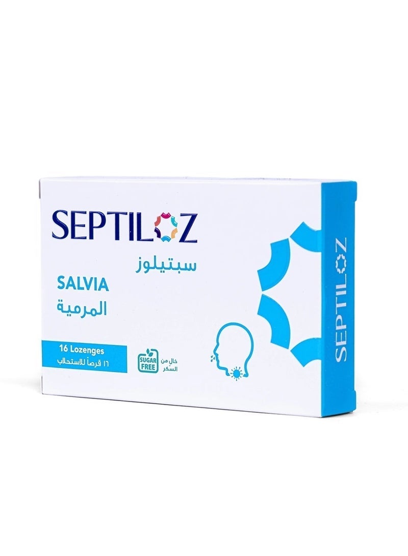 Septiloz Salvia Herbal Lozenges Sugar Free - Voice & Throat Care - 16 Count - Image 5