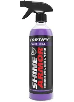 SHINE ARMOR Shine Armor Fortify Quick Coat ââ‚¬â€œ Ceramic Coating - Car Wax Spray - Waterless Car Wash & Wax - Hydrophobic Top Coat Polish & Polymer Paint Sealant Protection 