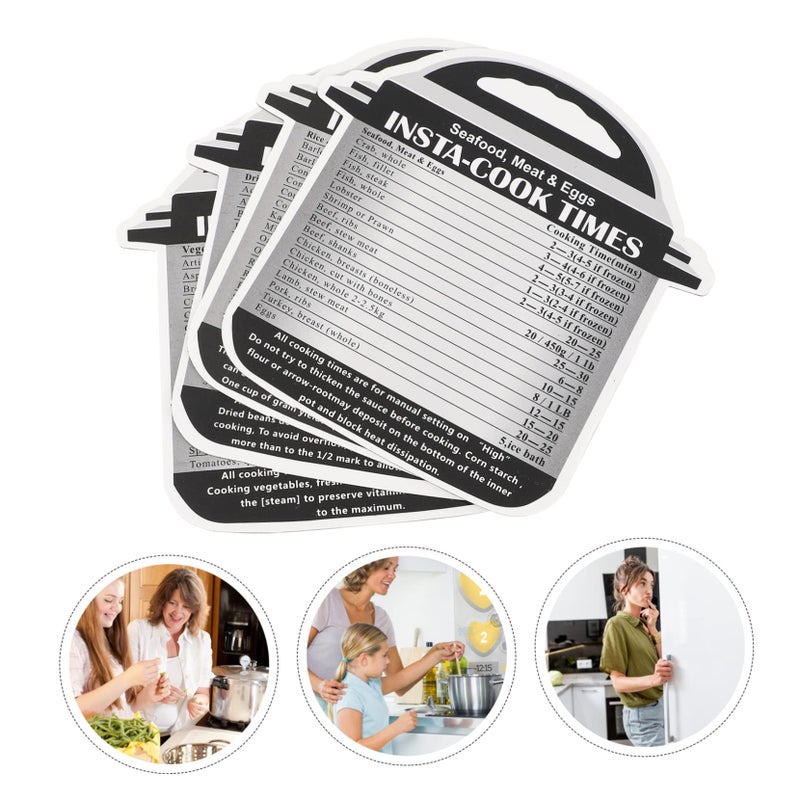 Pressure Cooker Stickers 4 Pcs Set Grey Decals For Easy Cooking Time Management - Image 4