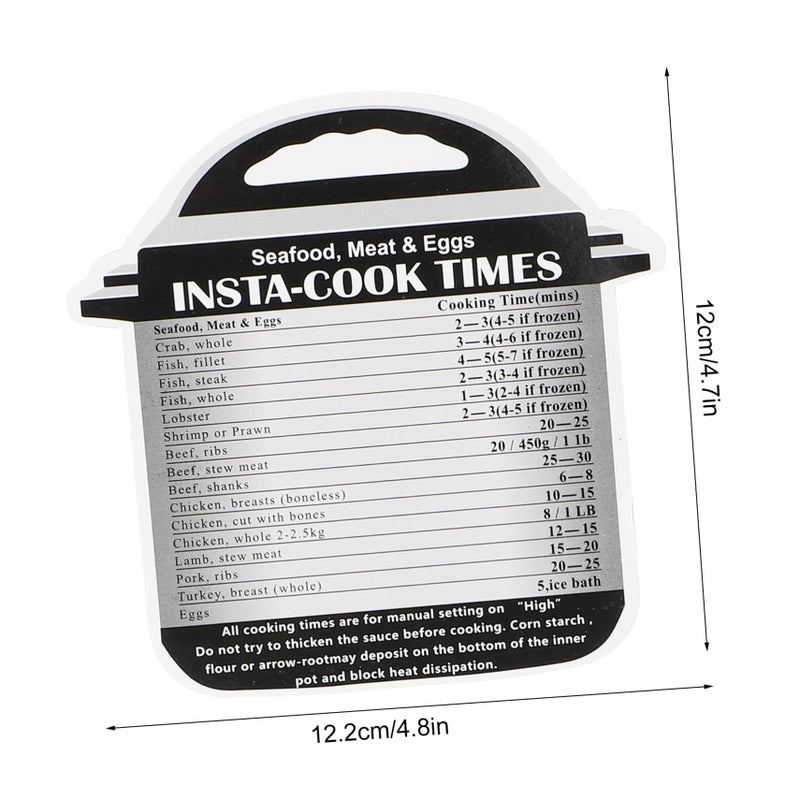 Pressure Cooker Stickers 4 Pcs Set Grey Decals For Easy Cooking Time Management - Image 3