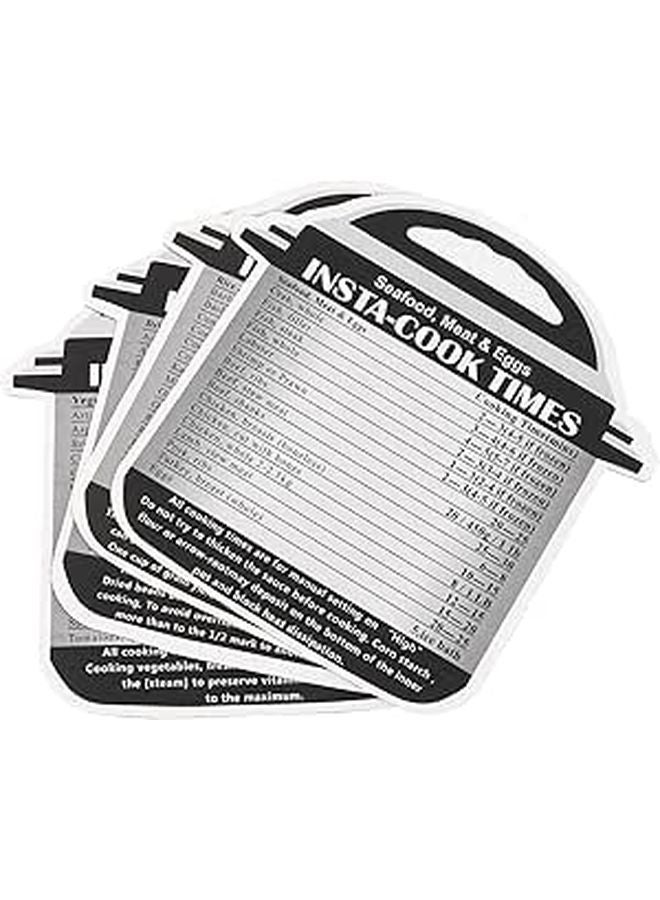 Pressure Cooker Stickers 4 Pcs Set Grey Decals For Easy Cooking Time Management - Image 1