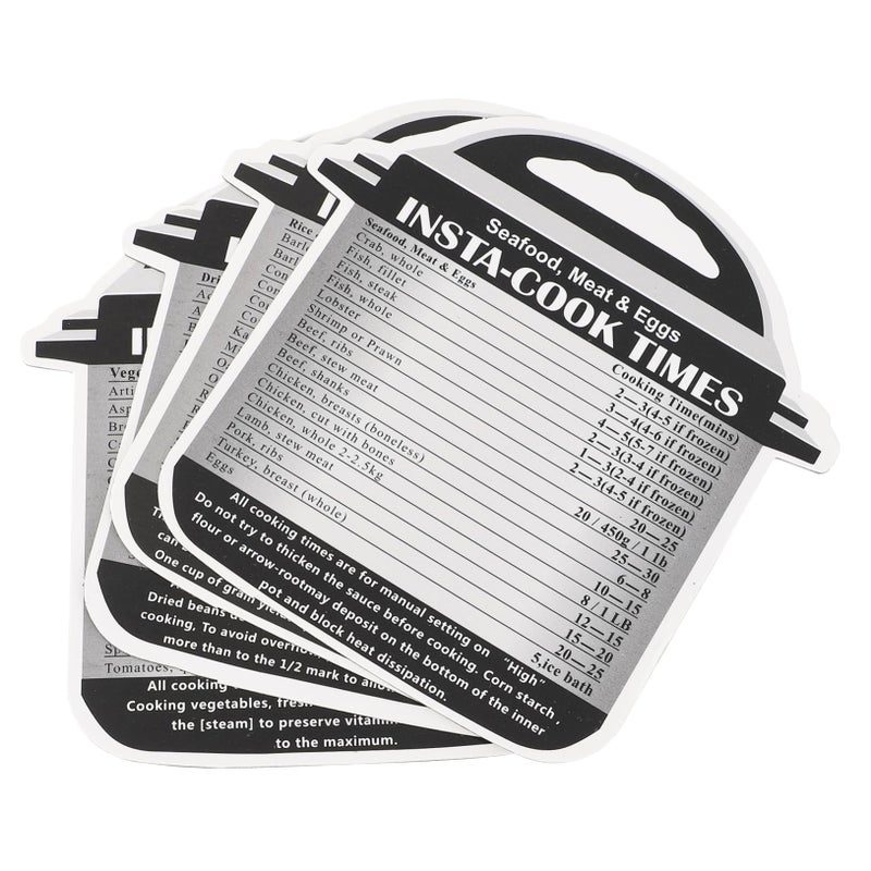 Pressure Cooker Stickers 4 Pcs Set Grey Decals For Easy Cooking Time Management - Image 2