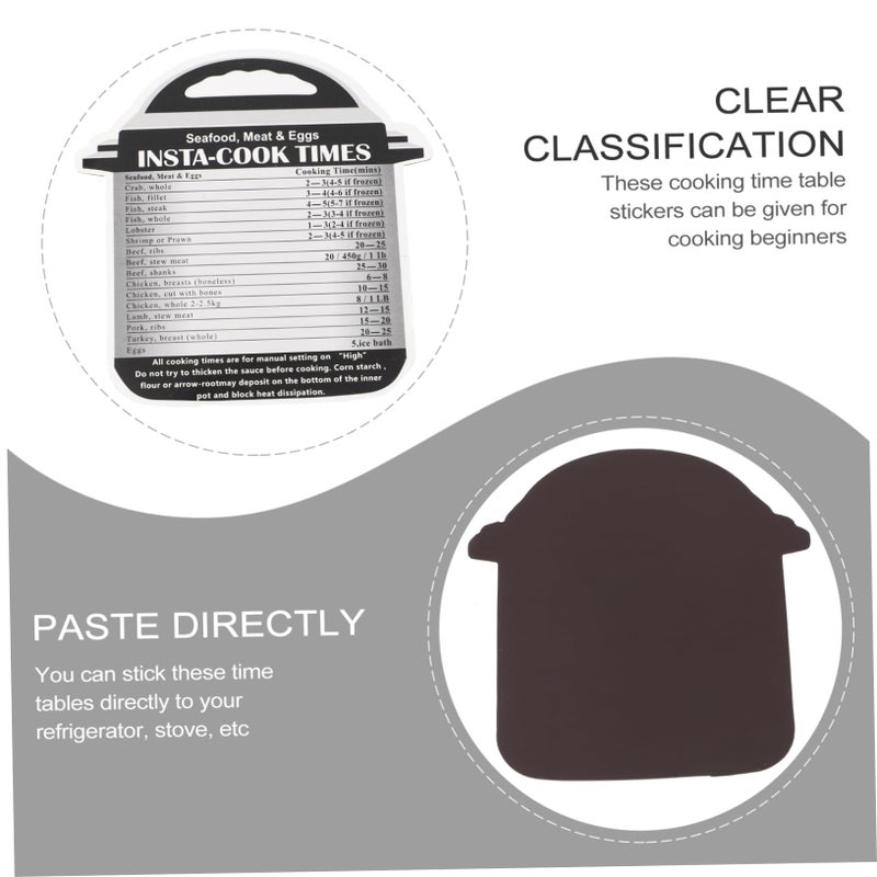 Pressure Cooker Stickers 4 Pcs Set Grey Decals For Easy Cooking Time Management - Image 5