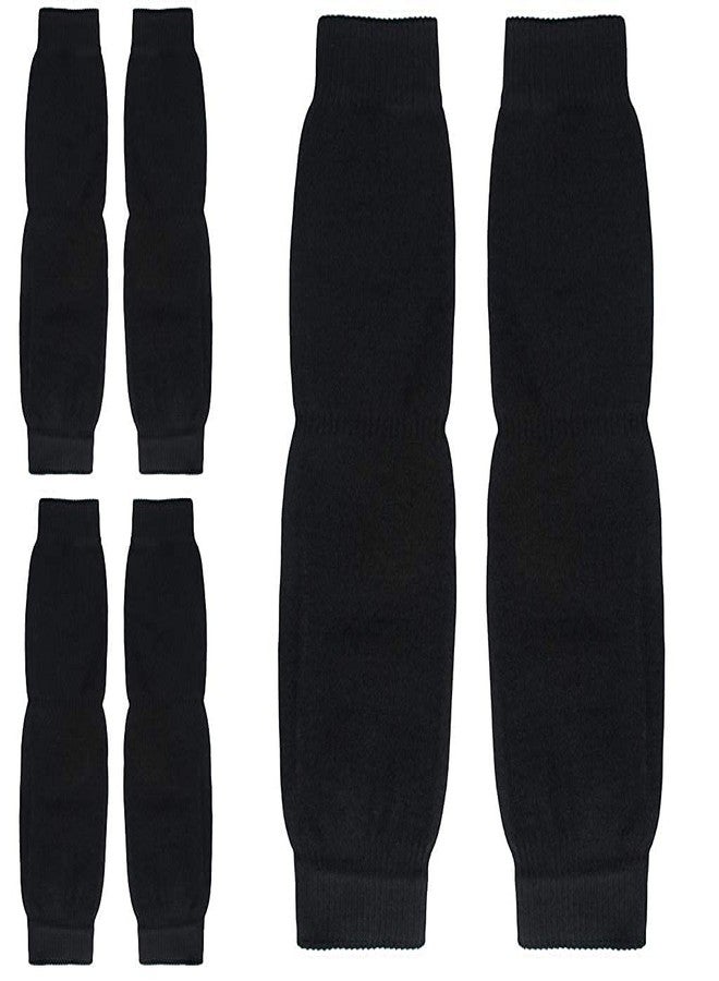Missby® Unisex Black Woolen Thermal Warm Elastic Knee Support Leg Warmer & Winter Protector Knee Cap (Pack of 3 Pairs) - Image 1