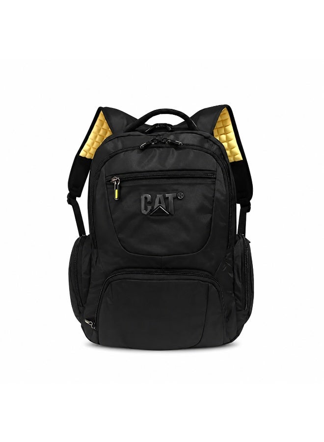 Backpack - 20 Inch – 7 Pockets, Laptop Compartment, Padded Back & Shoulder Straps, Water-Resistant Backpack for School, Travel & Daily Use - Unisex-Black - Image 1