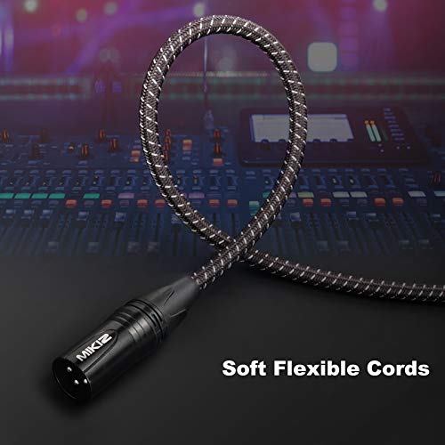 MIKIZ 6ft XLR Cables Braided 10 Packs Premium XLR Microphone Cable Male to Female Patch Cable 6 Feet - Image 4