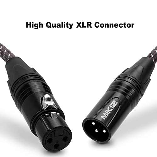 MIKIZ 6ft XLR Cables Braided 10 Packs Premium XLR Microphone Cable Male to Female Patch Cable 6 Feet - Image 5