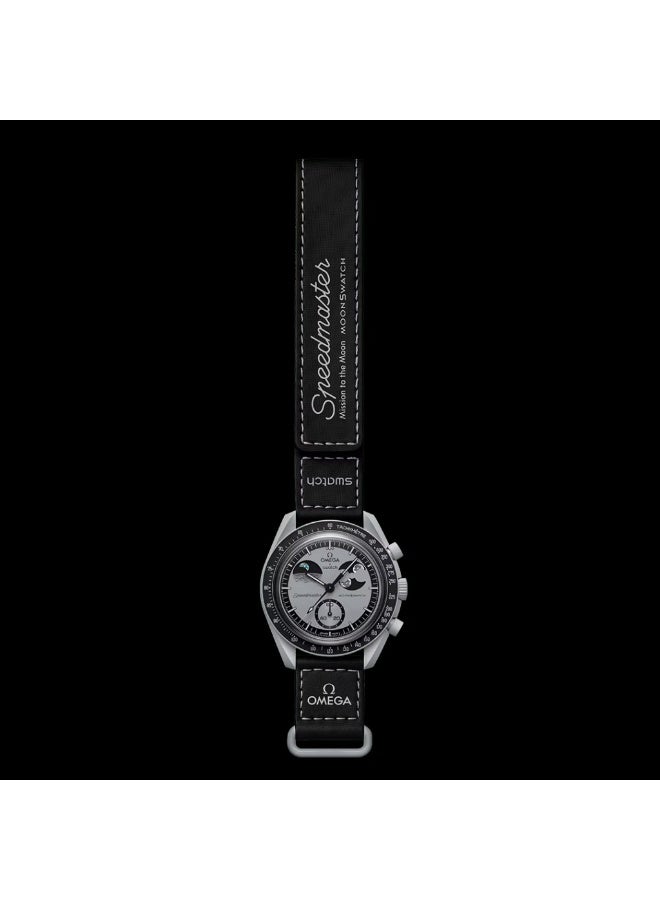 Swatch مون سواتش بيوسيراميك مهمة إلى الأرض فيز SO33M700 - 42 مم - رمادي/أسود - Image 5