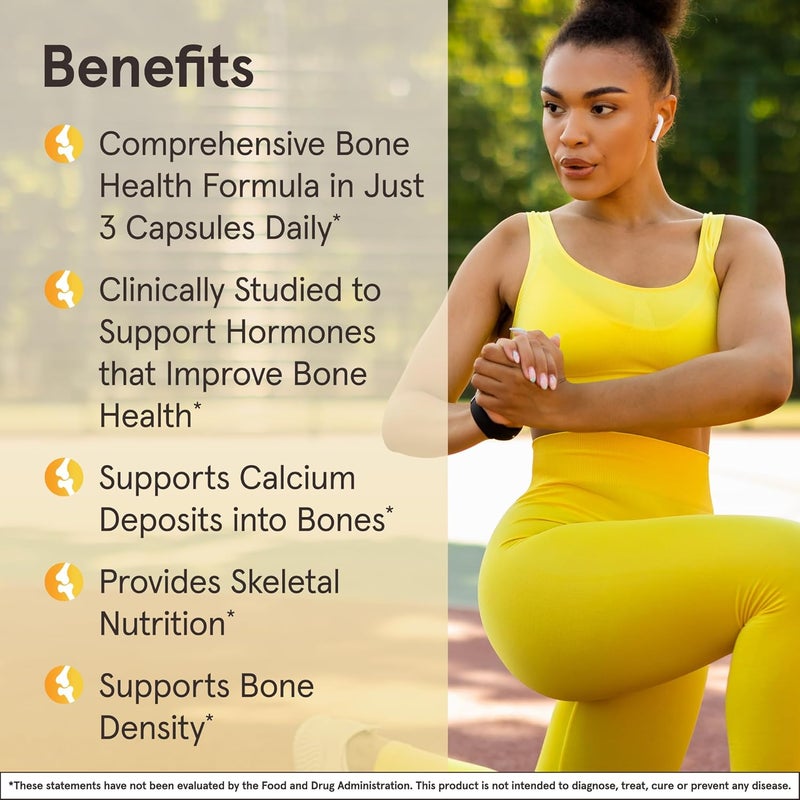 Jarrow Formulas BoneUp Three Per Day for Bone Density and Skeletal Nutrition Includes Vitamin D3 K2 as MK7 and Calcium 180 Capsules 60 Day Supply - Image 4